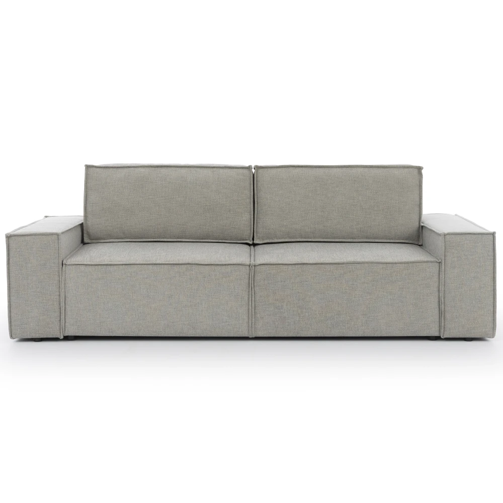 Sofa Fondy to nowoczesna i elegancka propozycja do salonu. Minimalistyczny design, szerokie podłokietniki oraz wygodne siedzisko zapewniają komfort użytkowania i doskonale wpisują się w styl nowoczesny oraz minimalistyczny.